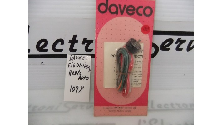 Daveco 107X universal car radio cable